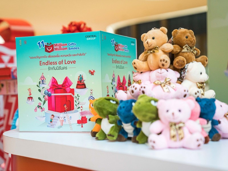 "the 11th edition of Million Gifts Million Smiles project — Endless of Love" to bring presents to children in the southernmost provinces of Thailand