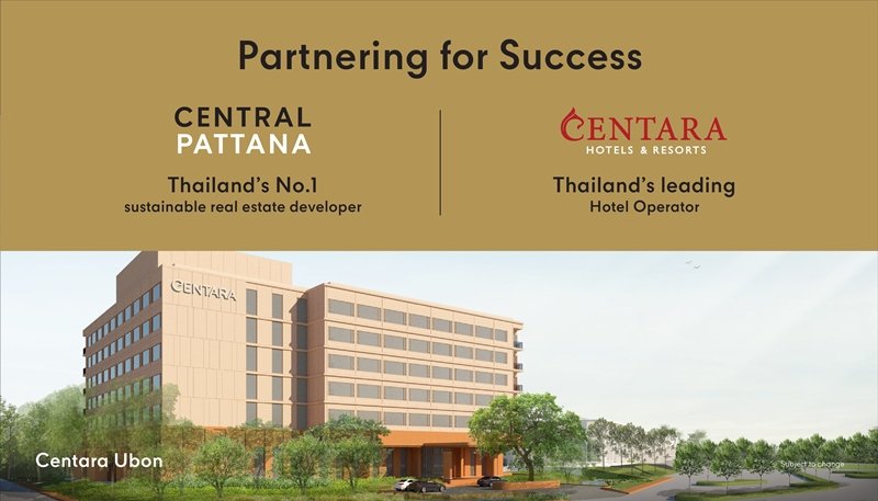 Central Pattana invests Bht 10 billion to expand hotel business under 5-year plan, creating new standard for travel ecosystem, preparing to launch the first hotel ‘Centara Korat’ in September this year, reinforcing the success of ‘Central Korat’ – the most complete mixed-use project in the northeastern region