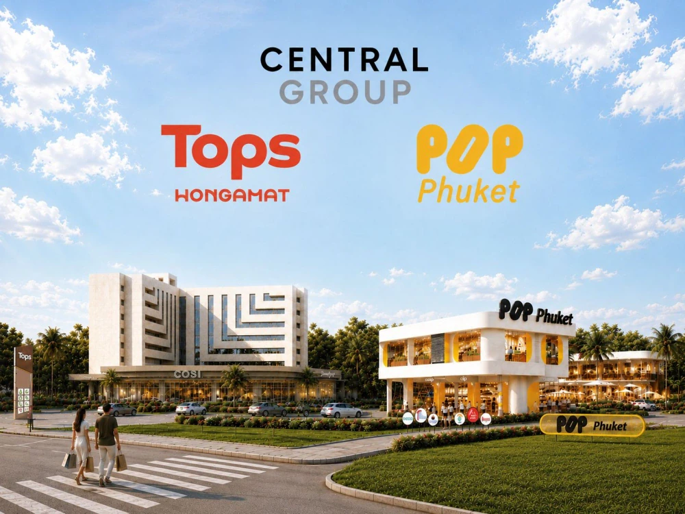 Central Group Invests THB 730 Million  to Develop Two Major Projects,  “POP Phuket” and “Tops Wongamat,” Targeting High-End Demand  in the Heart of Cherng Talay and Wong Amat